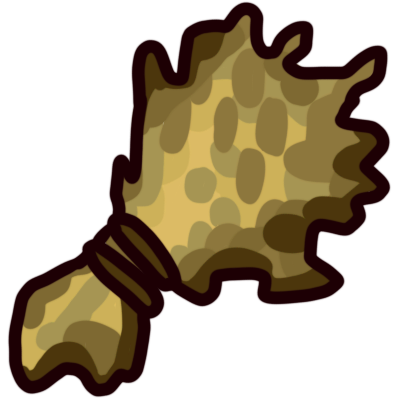 a sheaf of minecraft wheat, with very dark red outline